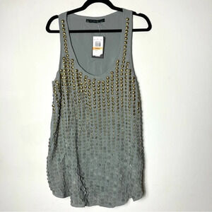 Patterson J. Kincaid Studded Tunic Tank‎ Small NWT
